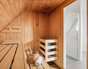 Plattegrond bovenverdieping van Sluftervallei 8-persoons bungalow 8L, De Cocksdorp, Texel.