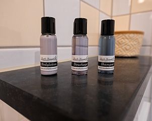 Verzorgingsproducten in Type 3 - 2103 vakantiehuis, De Cocksdorp, Texel, met bodylotion, douchegel en shampoo.