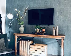 Stijlvolle woonkamerdecoratie in Vakantiehuis in De Cocksdorp, Texel.