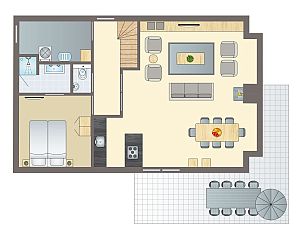 Verblijf 0101426 - Bungalow Texel - Sluftervallei | 8-persoons bungalow - Breed toegankelijk | 8