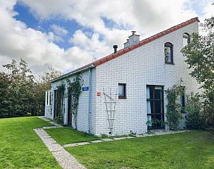 Vakantiehuis D 429 in De Cocksdorp, Texel, omgeven door groene natuur en rustieke architectuur, ideaal voor een ontspannen verblijf op de Waddeneilanden.