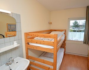 Slaapkamer met stapelbed in Epelaan 19 / Arjen vakantiehuis De Koog Texel.