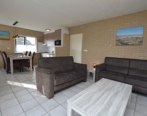 Moderne offene Kche und Essbereich im Ferienhaus Stappeland 207, De Koog, Texel.