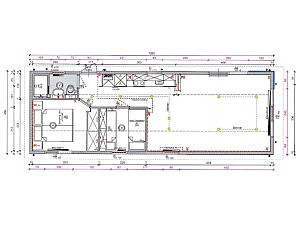 Floor plan of Chalet Bregkoog 262, De Koog, Texel, detailed layout of the vacation home.