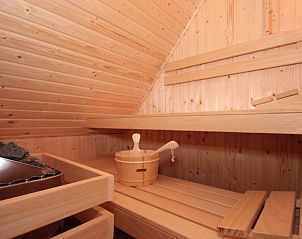 Priv sauna in 6 Persoons luxe villa met sauna, De Koog, Texel, voor ontspanning en luxe ervaring.