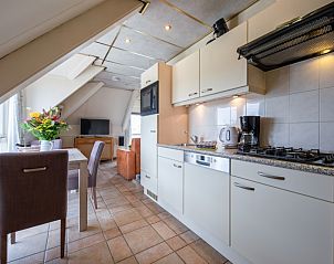Moderne keuken van Resort De Buteriggel - Appartement 0 in De Koog, Texel, voorzien van alle gemakken.
