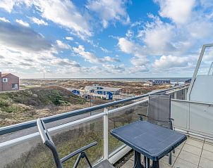 Balkon mit herrlichem Meerblick im Apartment Juliana 142 Island and Sea View, De Koog, Texel.