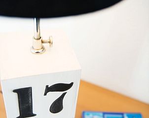 Stijlvolle lamp en decoratie in Villa 6, vakantiehuis in De Koog, Texel, met aandacht voor detail op de Waddeneilanden.