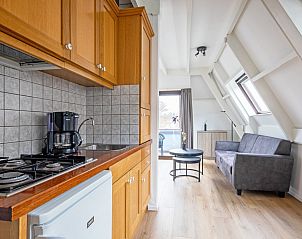 Kitchen with modern amenities in Two persons apartment large - second floor, De Koog, Texel.
