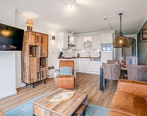 Moderne keuken in Appartement Juliana 136 Eiland en Zeezicht, De Koog, Texel, voorzien van alle gemakken.