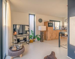 Moderne open keuken in vakantiehuis Het Bospad - Brink 15, De Koog, Texel.