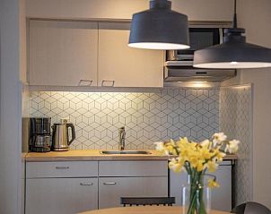 Voll ausgestattete Kche im Apartment 2 Personen, De Koog Texel, ideal fr einen komfortablen Aufenthalt.