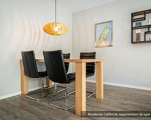 Stijlvolle slaapkamer in Type 2 vakantiehuis, De Koog, Texel, Waddeneilanden.