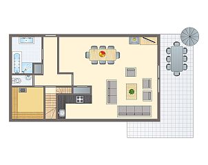 Geniet van de sauna in Beach Park Texel 8-persoons villa 8EL in De Koog, Texel, voor ultieme ontspanning.