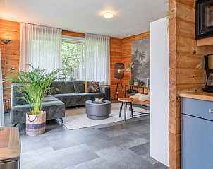 Moderne woonkamer in Vakantiepark Het Oude Dijkje - Hulfte, vakantiehuis De Koog, Texel met natuurlijke elementen.