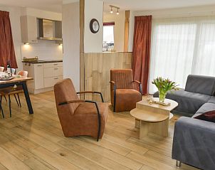 Open living space in Duinrand Holiday Villas Type 1 in De Koog, Texel.