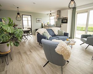 Gezellige zithoek in Onder de Wol vakantiehuis in Den Burg, Texel