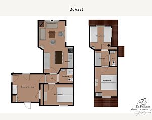 Luchtfoto van 13 - Dukaat - allotment, vakantiehuis Texel met omliggende groene tuinen en zonnepanelen.
