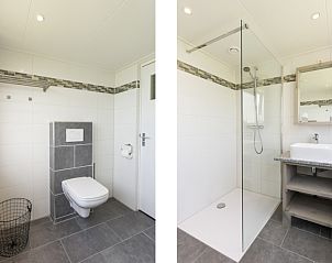 Modernes Badezimmer des Ferienhauses Duunkruud in Sd-Eierland, Texel.
