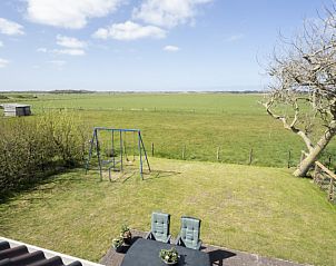Blick auf Garten und Wiese von Duunkruud in Sd-Eierland, Texel.