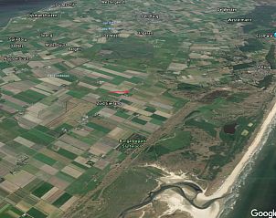 Luftaufnahme von Zuid-Eierland, Texel, Standort des Ferienhauses Duunkruud.