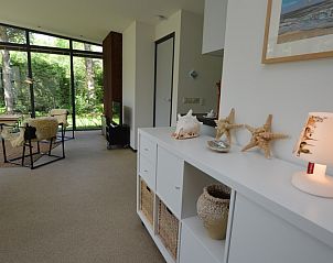 Stijlvolle inrichting van Vakantiehuis 't Hoogelandt 202 - Aan Zee, Texel, met moderne meubels en decoraties.