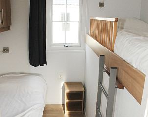 Kinderzimmer mit Etagenbett im Ferienhaus Villetta fr 6 Personen, De Dennen, Texel fr einen abenteuerlichen Aufenthalt.