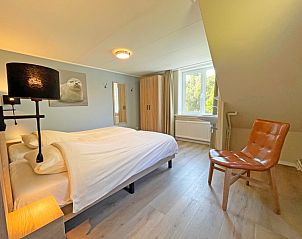 Das zweite, modern eingerichtete Schlafzimmer im Appartement Bos en Duin 22, De Dennen, Texel, bietet Komfort und Ruhe.