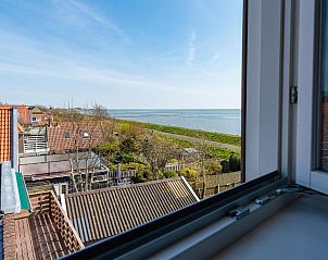 Uitzicht vanuit Hotelletje de Veerman, vakantieappartement in Vlieland, Waddeneilanden.