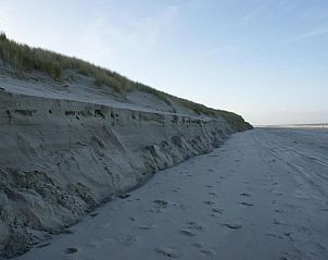 Prachtig strandlandschap nabij De Herbergh van Flielant, vakantieappartement op Vlieland, Waddeneilanden.
