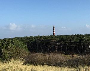 Uitzicht op vuurtoren vanuit Amelander Kaap Appartement 112, Hollum, Ameland.