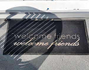 Willkommensmatte im Apartment APHRODITE, Hollum, Ameland, mit freundlichen Gren.