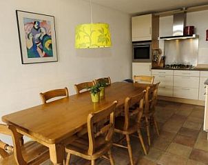 Spacious kitchen of the Farmhouse in Hoorn, Terschelling, ideal for cozy meals during your stay.