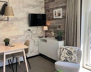 Gezellige binnenruimte van Huisje in Oosterend met moderne inrichting, Terschelling, Waddeneilanden.