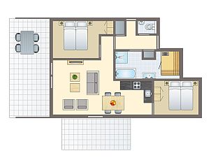 Unterkunft 032219 - Bungalow Terschelling - West Terschelling | 4-persoons appartement | 4LA