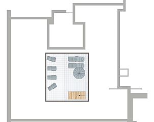 Comfortabele zithoek in 6-persoons penthouse 6LP, West-Terschelling, Terschelling met stijlvolle inrichting en veel natuurlijke lichtinval.