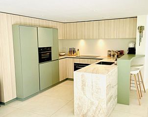 Moderne keuken in Vakantievilla 'Sieta', Ballum, Ameland. Luxe vakantieaccommodatie op de Waddeneilanden.