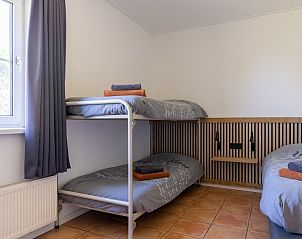 Schlafzimmer mit Etagenbett im Ferienhaus Arcoz, Ballum, Ameland.