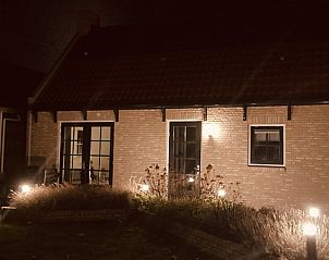 Atmospheric evening lighting at vacation home 't Roefke in Hollum, Ameland on the Wadden Islands.