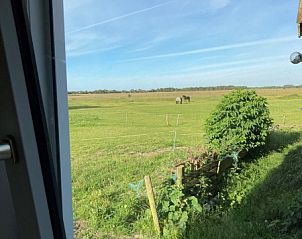Uitzicht op het platteland vanuit Zonnehoeve-zonnewende, vakantiehuis in Hollum, Ameland.