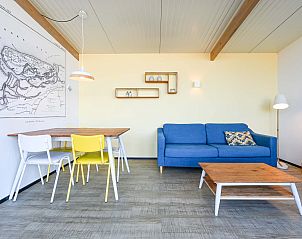 Gezellige zithoek in de vrijstaande woning in Hollum, Ameland, ideaal vakantiehuis op de Waddeneilanden.