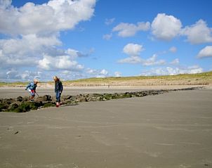 Beach walk at Hollum, Ameland near Cleavers bungalow with extensive dunes.