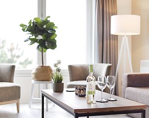 Offene Kche und Wohnzimmer in Ameland State 2-Bett-Wohnung in Nes, Ameland, ideal fr gemtliches Beisammensein.