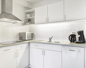 Moderne Kche in Ameland State flat, Nes, Ameland, voll ausgestattet.