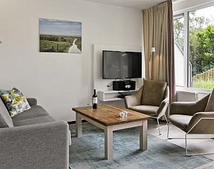 Comfortabele zithoek in Vitamaris appartement, Schiermonnikoog, Waddeneilanden.