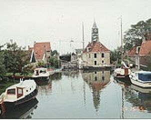 Picturesque view of Hindeloopen from Bungalow 5/19, Friesland.