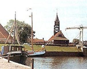Historic buildings near Bungalow 5/19 in Hindeloopen, Frisian Eleven Cities.