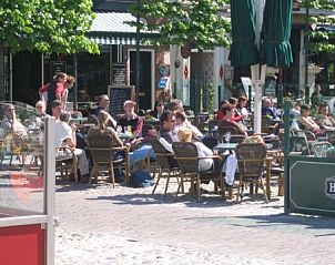 Cozy terrace near Recreation Company 'by the water', Heeg, Frisian lakes.