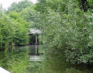 Quiet waterway surrounded by nature at Recreation Company 'on the water', Heeg, Frisian lakes.