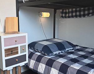 Knusse kinderkamer met stapelbed in Vakantiehuisje in Gaastmeer.